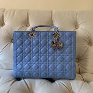 Christian Dior Lady Dior Large Handbag- Authentic